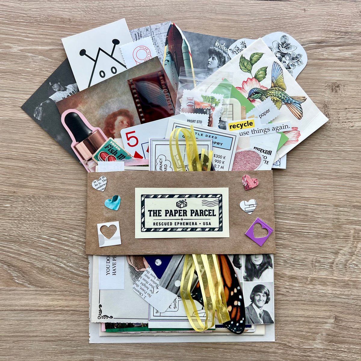 The Paper Parcel | Curated Ephemera Pack (60–100 Pieces)